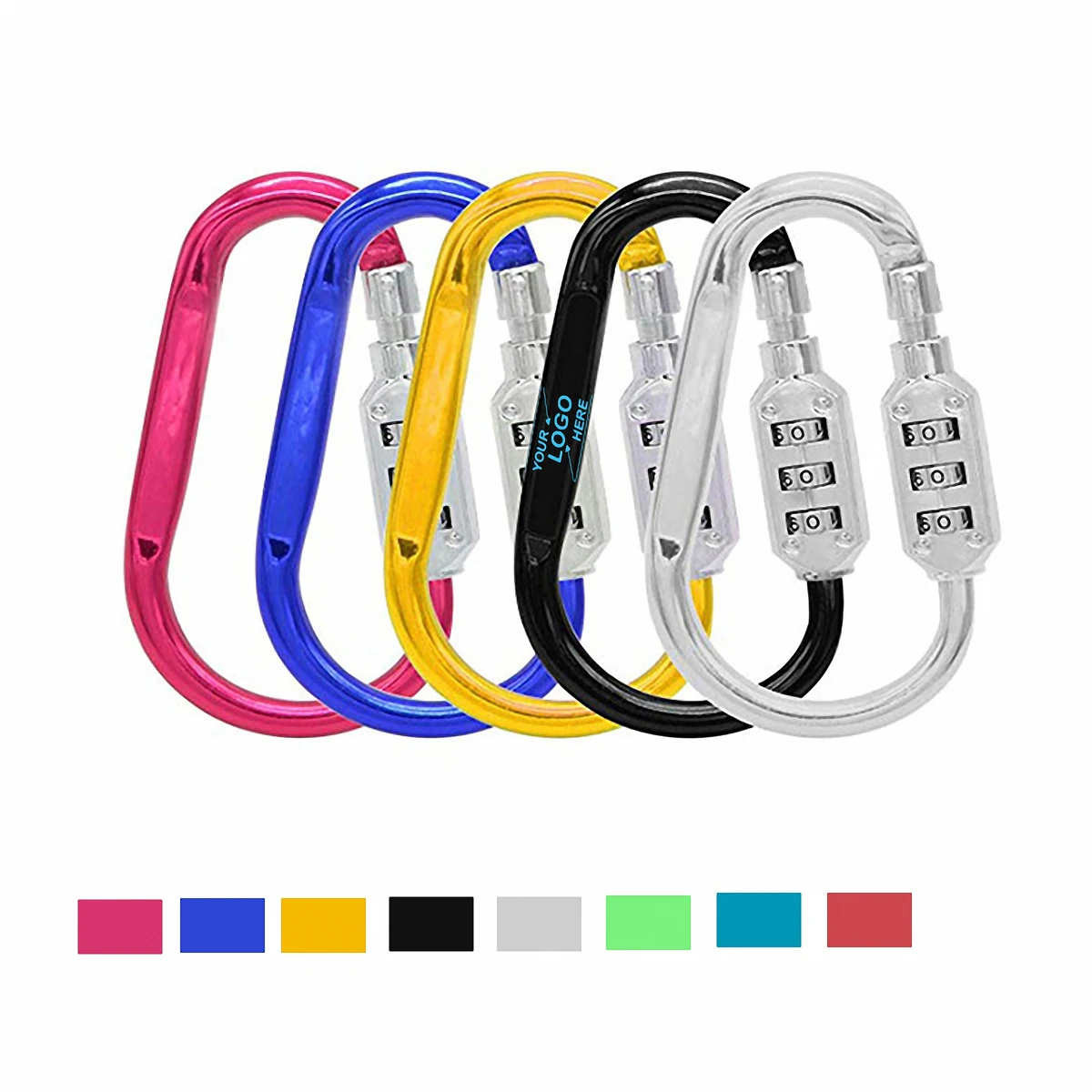 Heavy Duty Aluminum Locking Carabiner Clip 1