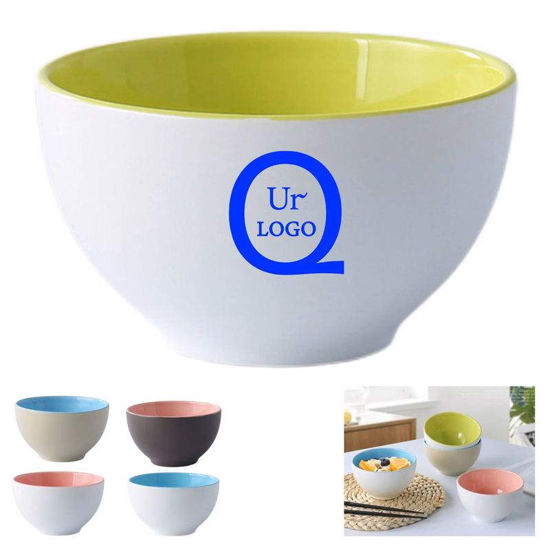 Ceramic Color Salad Glaze Bowl