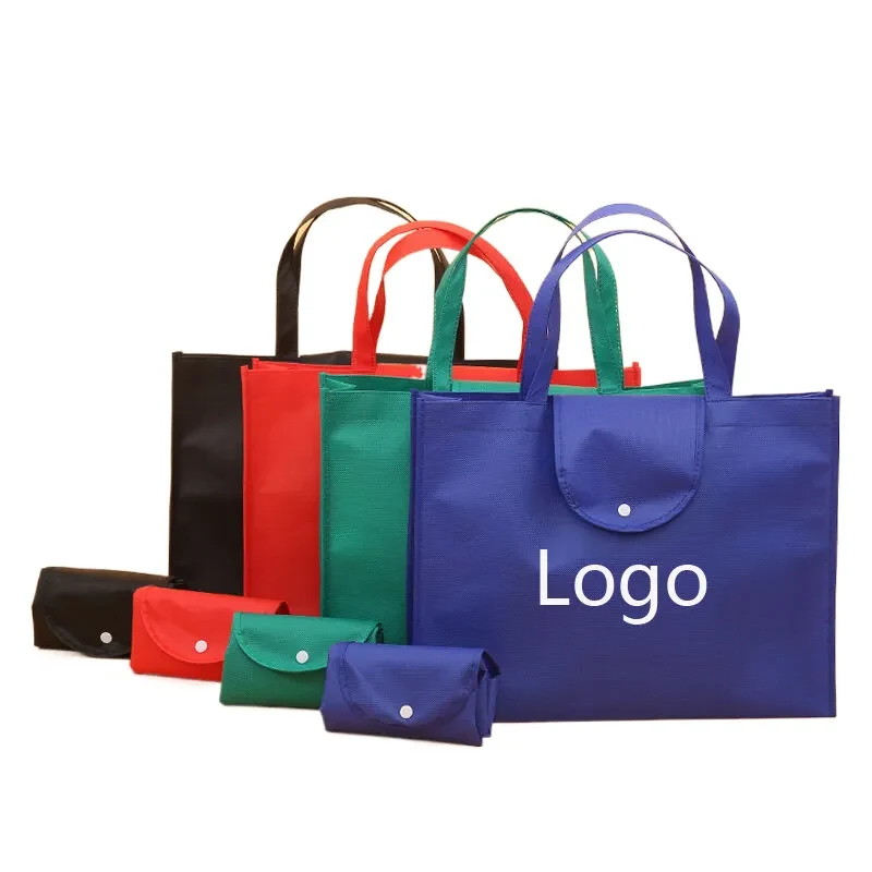 Button Non Woven Tote Bag 1
