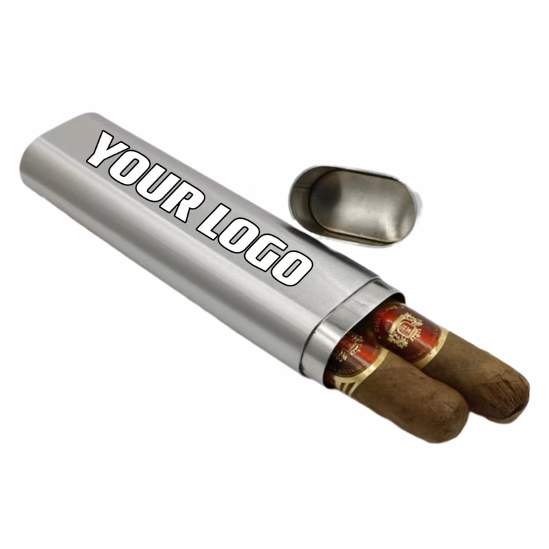 Customizable Stainless Steel Cigar Tube Moistureproof