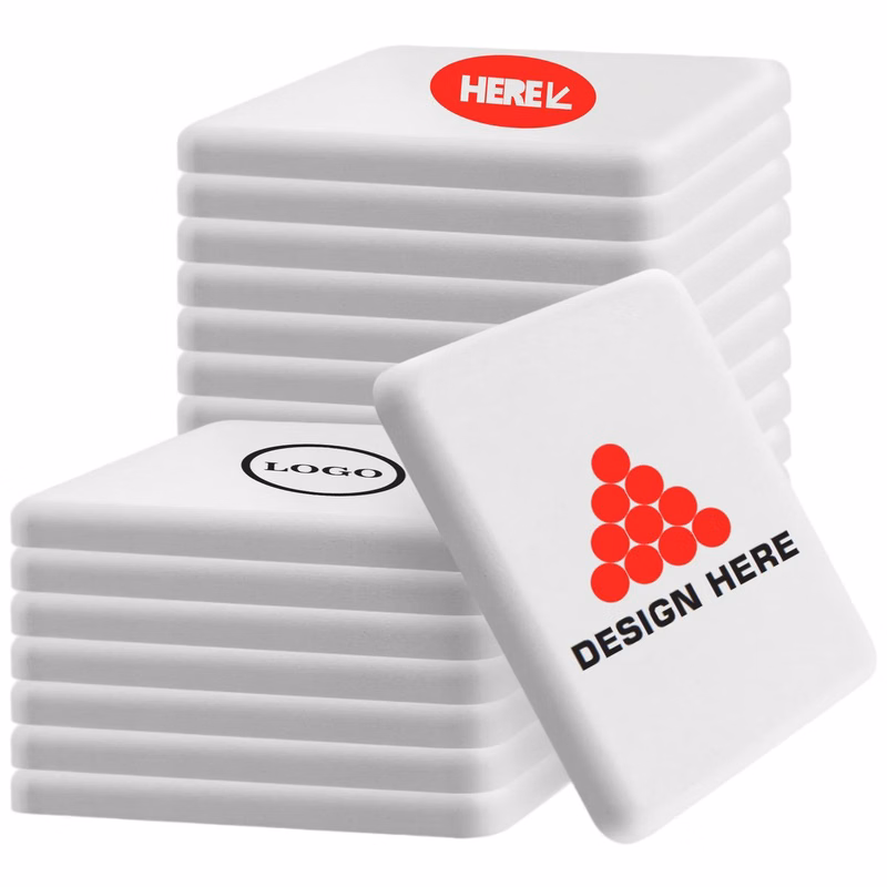 Customizable Square Diatomite Coaster