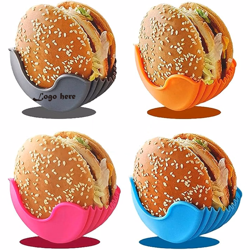 MOQ 50 PCS Retractable Silicone Burger Holder