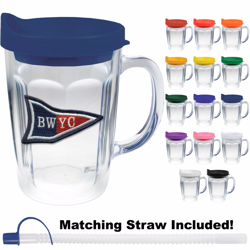 14oz Thermal Dual Walled Travel Mug - Embroidered Emblem