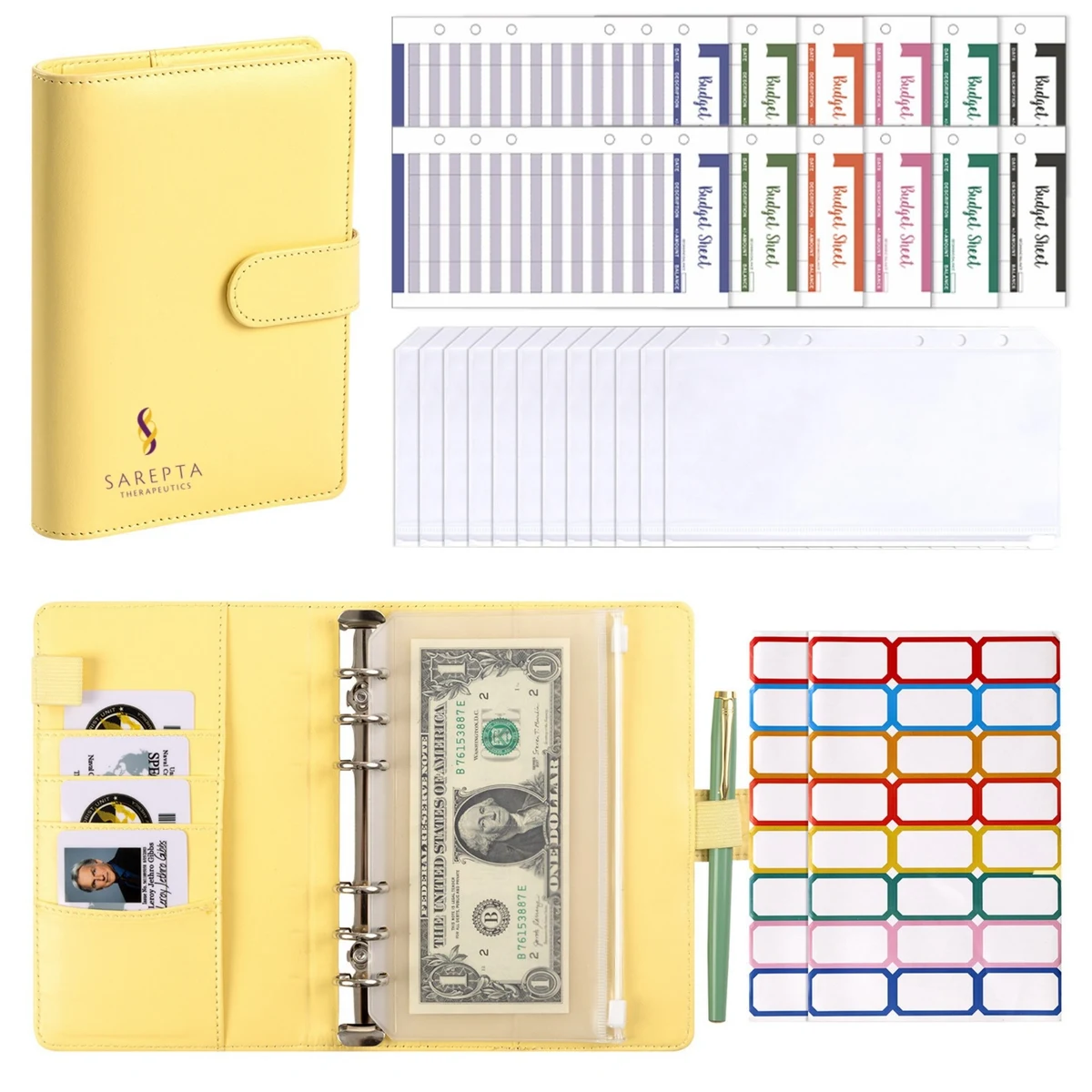 Leather A6 Budget Binder 1