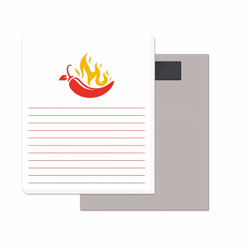 50 Page Magnetic Note-Pads with 2 Custom Colour Imprint (3.5"x4.25")
