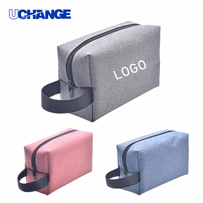 300D Oxford Square Cosmetic Bag Organizer with Loop