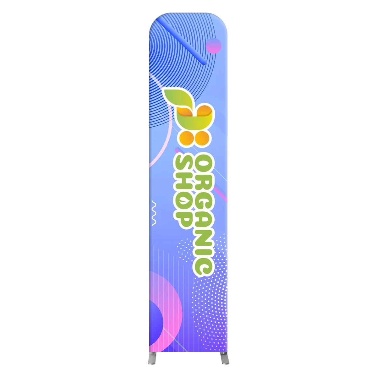 NEW MagLock Straight Fabric Display - 1.5'x6.5' 1