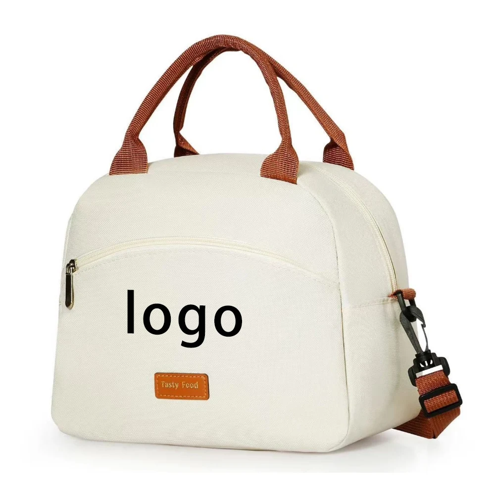A waterproof and oil-proof Oxford cloth lunch box bag that can be carried on one shoulder or by hand 1