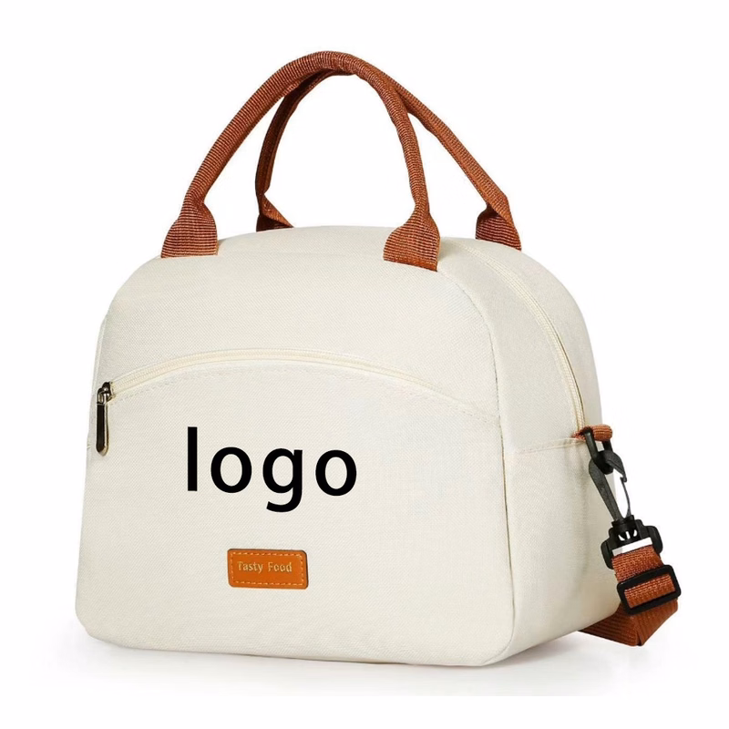 A waterproof and oil-proof Oxford cloth lunch box bag that can be carried on one shoulder or by hand