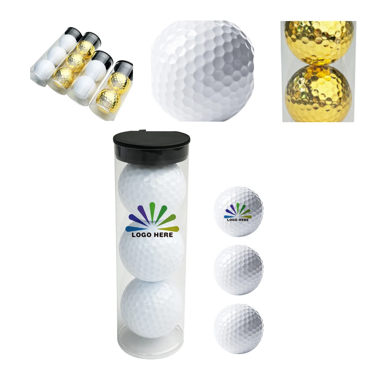 MOQ50 Custom Golf Ball Gift Set with Logo Personalization 1
