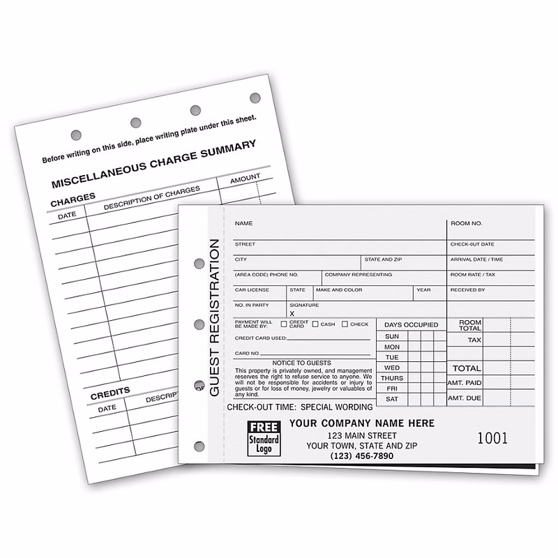 Guest Registration Cards