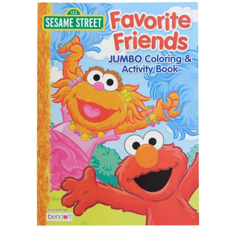 Sesame Street Jumby Colorng and Activity Books 1
