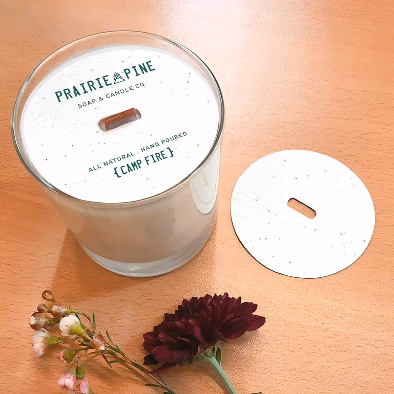 Single-Sided 3" Seed Paper Candle Dust Covers