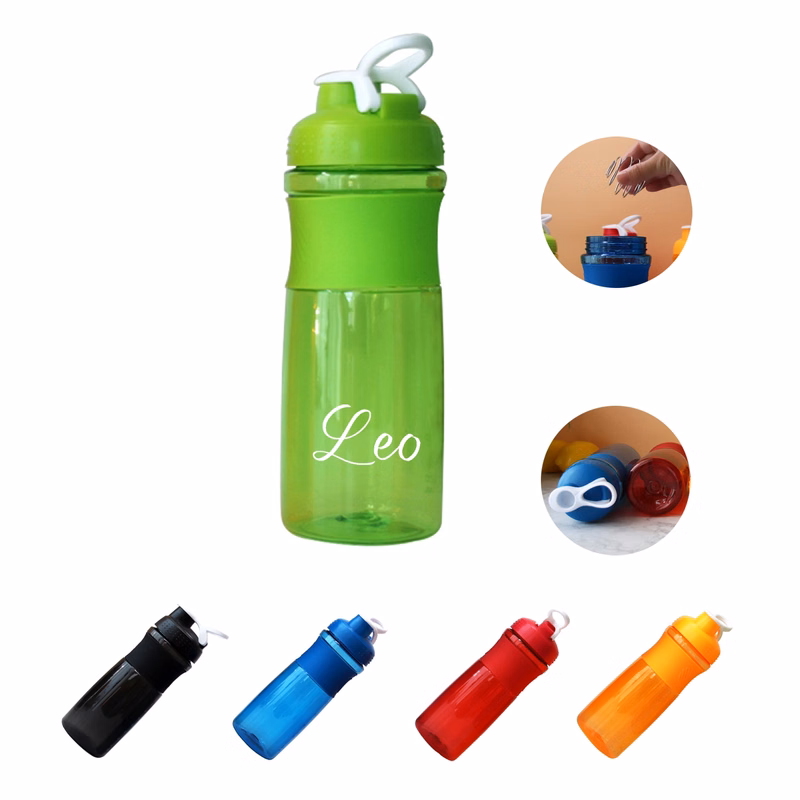 26oz Portable Plastic Sports Shaker Bottle