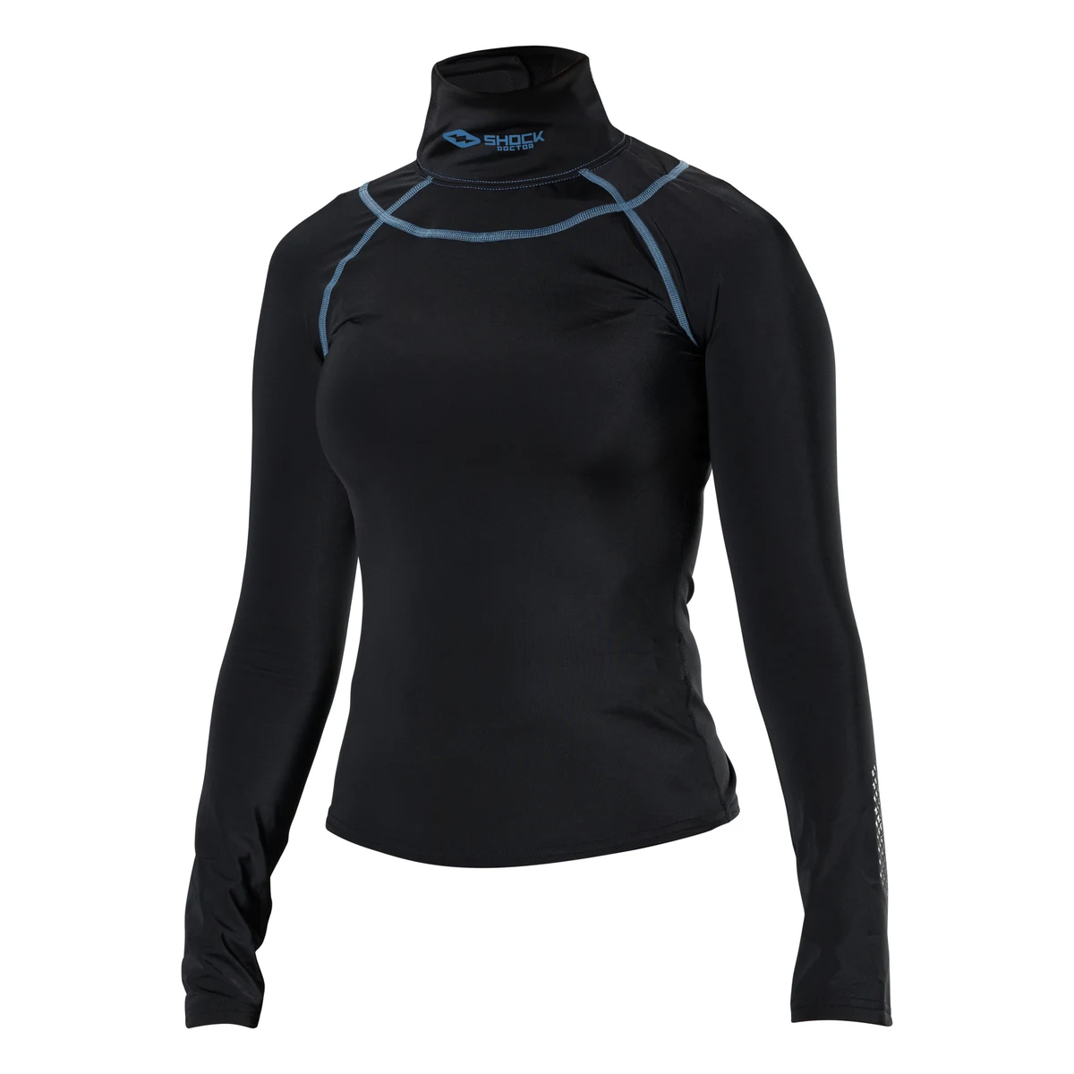 Girl's Ultra Comp Neckguard Hockey Shirt LS 1