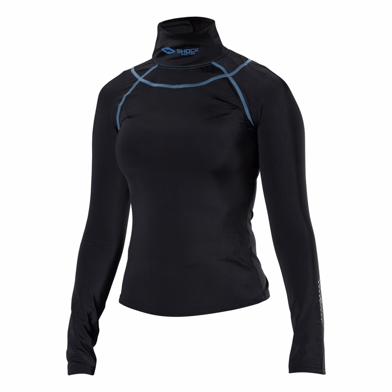 Girl's Ultra Comp Neckguard Hockey Shirt LS