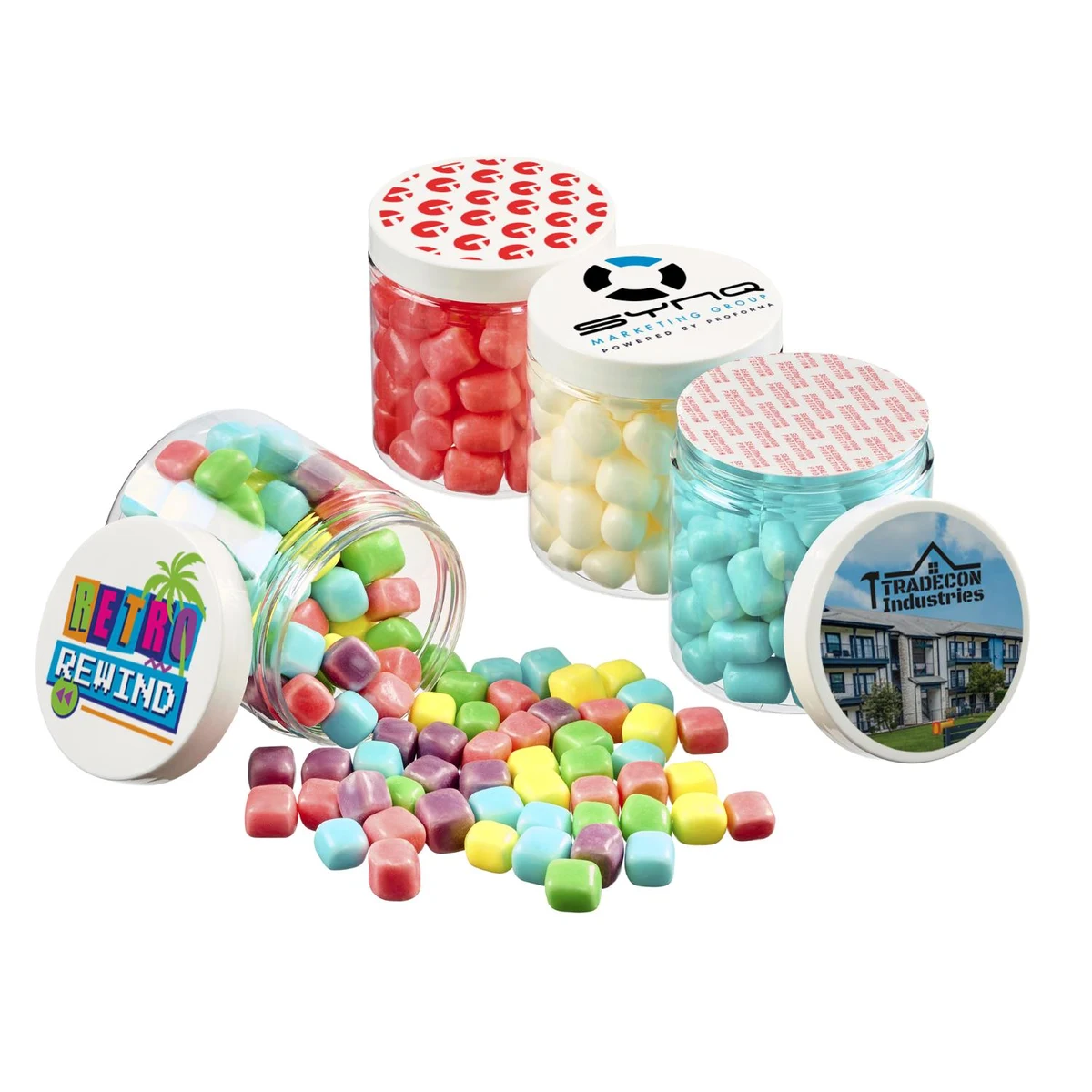 8 oz Jar of Mini Candy Covered Marshmallows 1