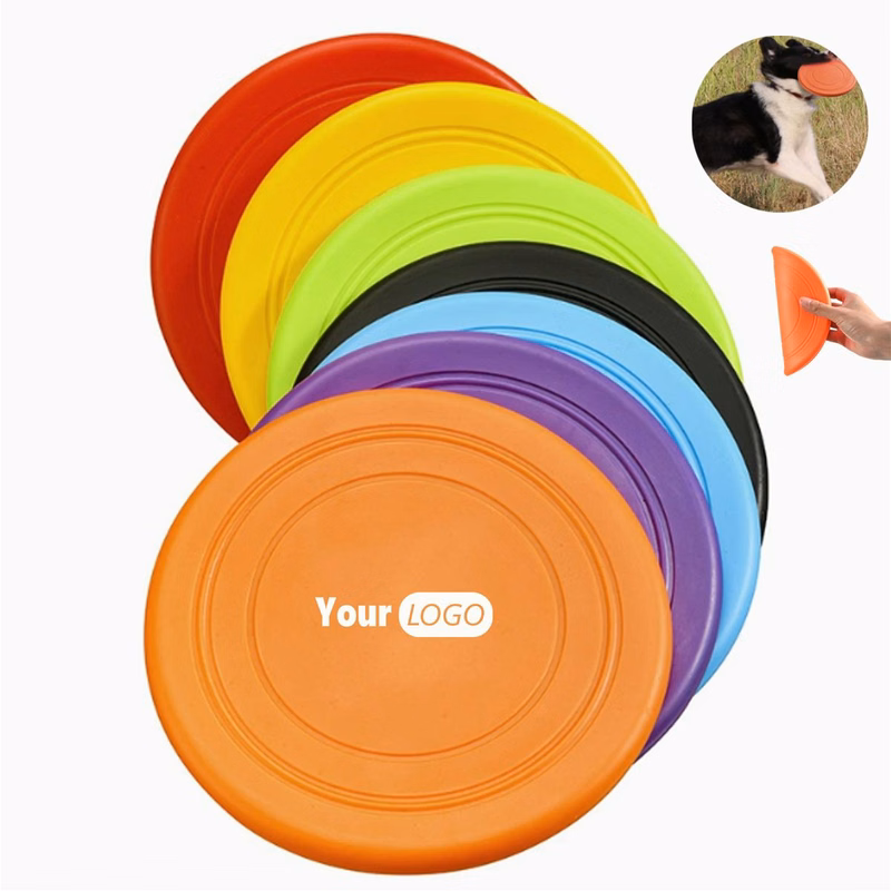 Solid Color TPR Disc Dog Interactive Toy
