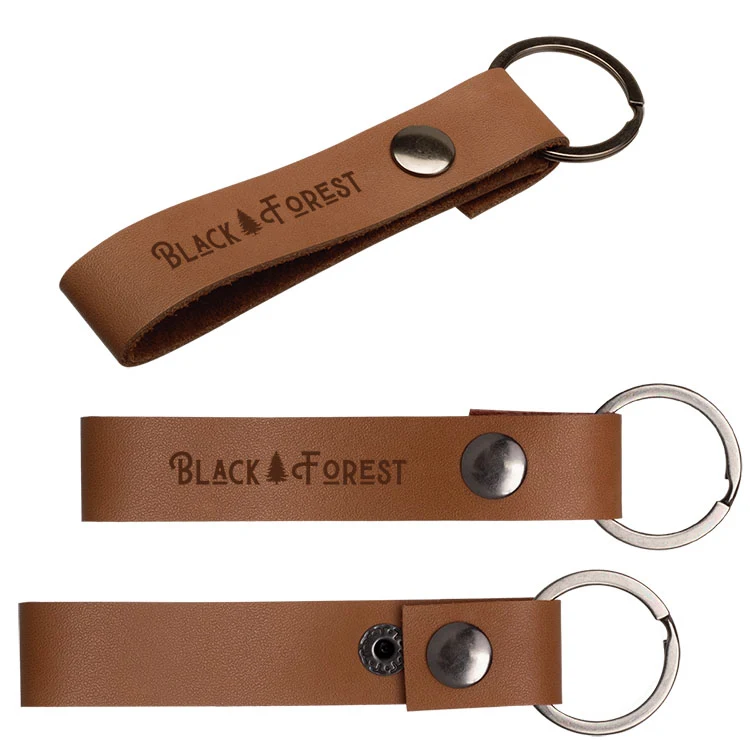 Leather Snap Keytag 1