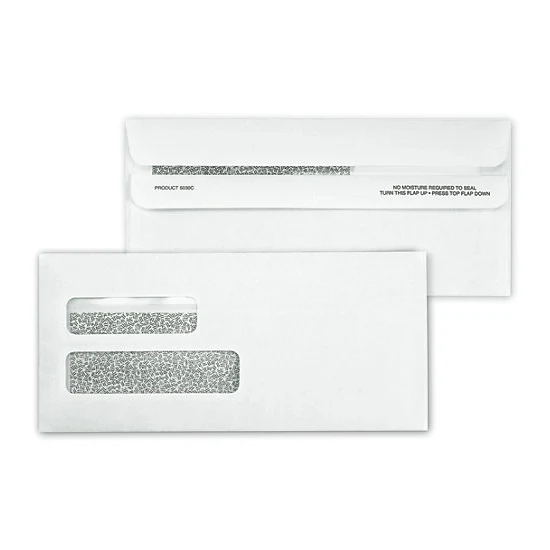 Envelopes, Self Seal, Double Window Confidential 1