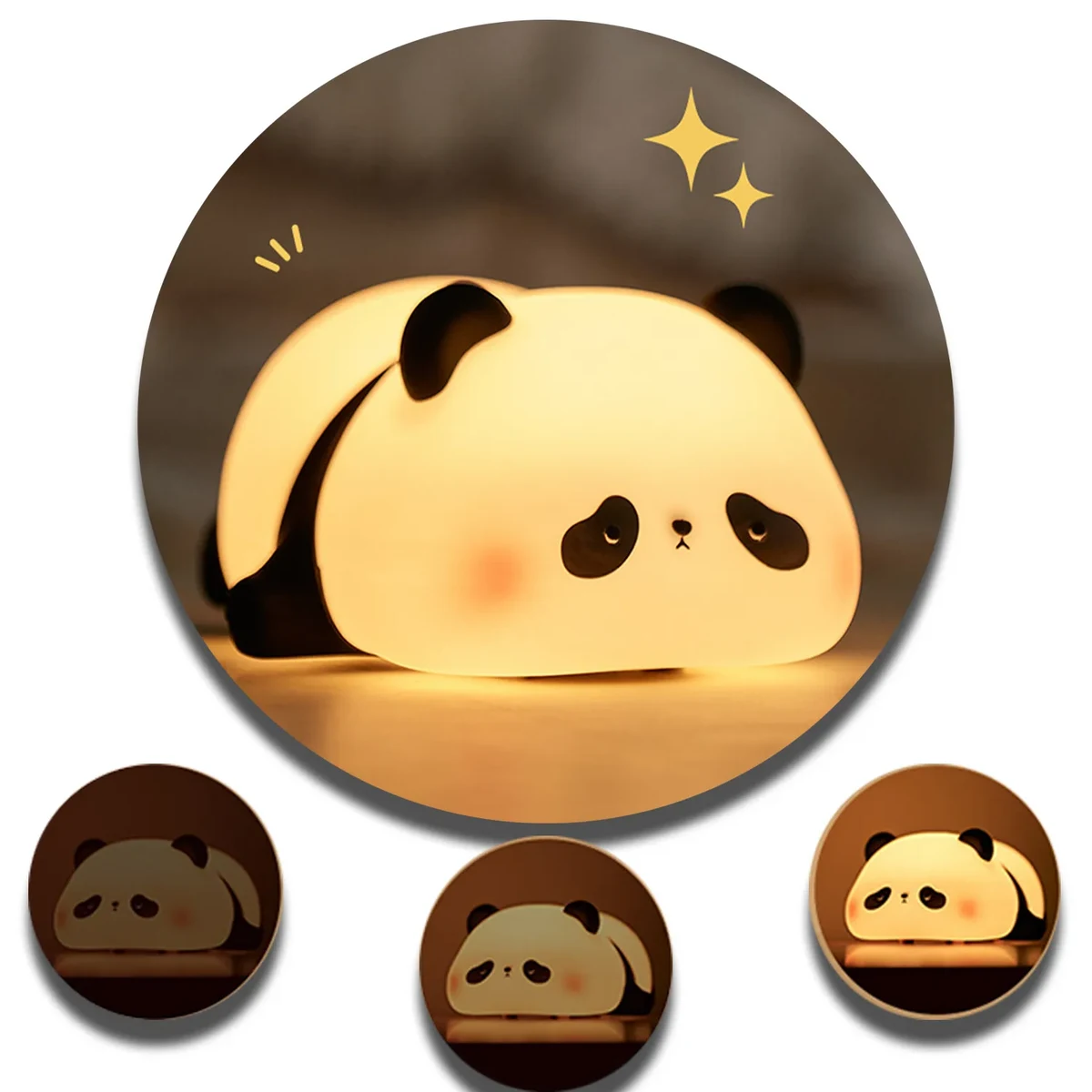 Cute Panda LED Squishy Novelty Animal Night Lamp 1