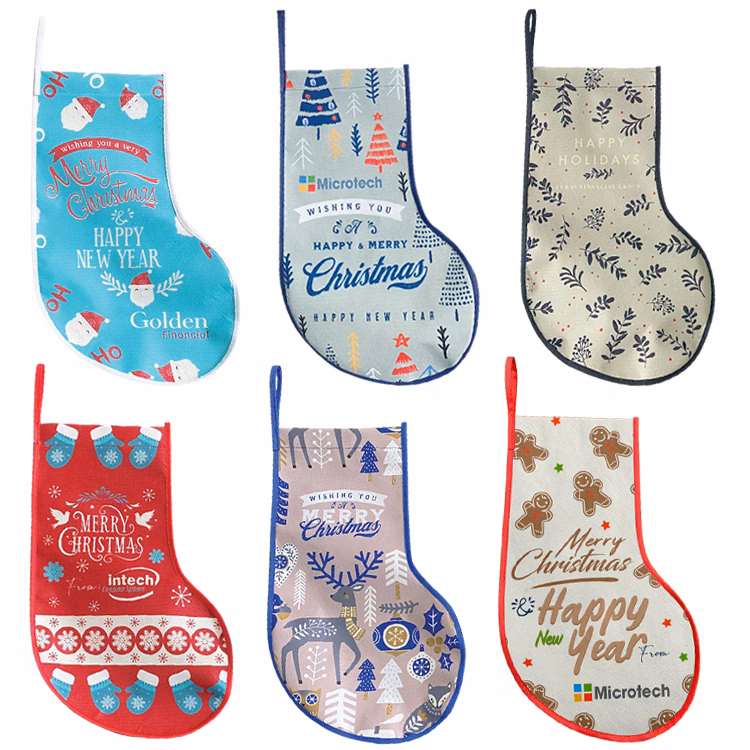 Custom Christmas Stocking With Colored Trim