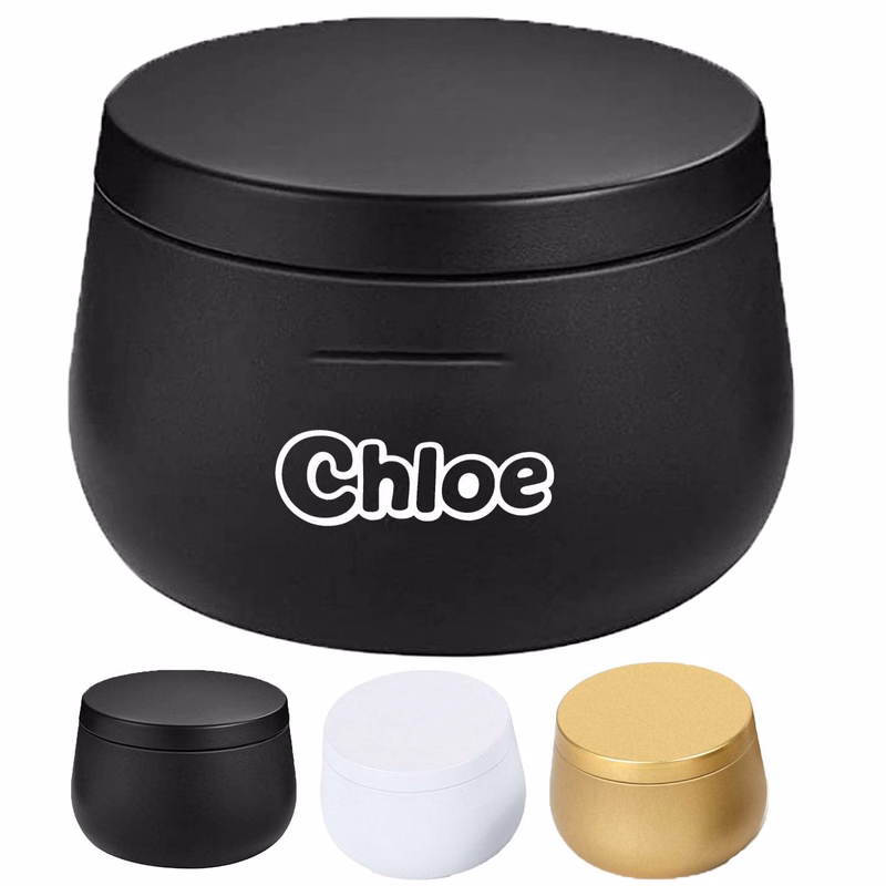 4oz Metal Candle Tins w/ Lids