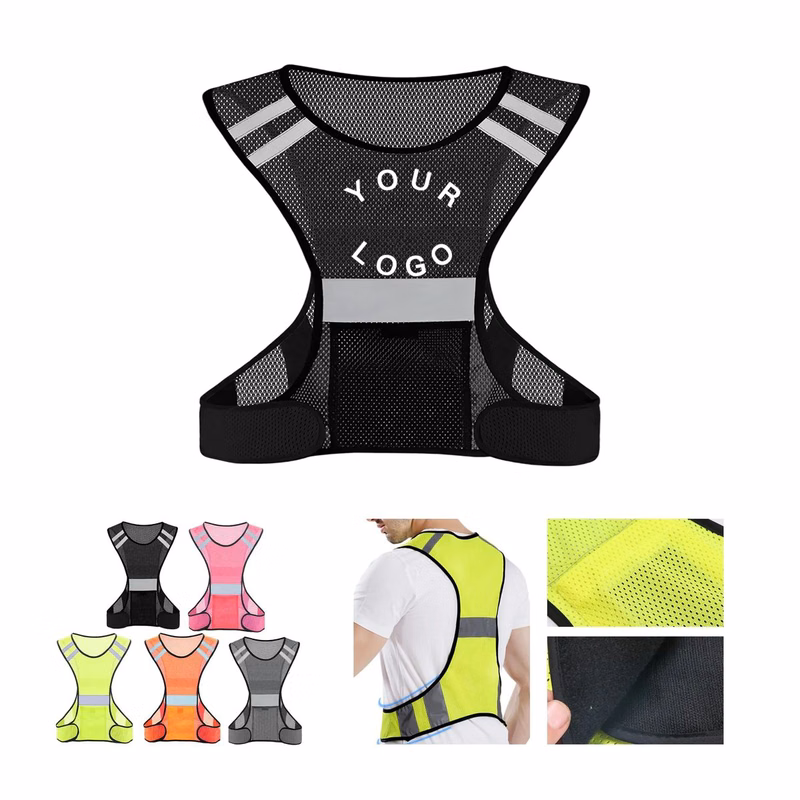 High Visibility Safety Vest 22 Inch with Mesh Panels
