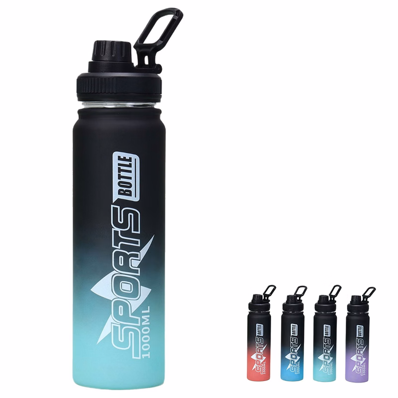 Customized Logo Fitness Water Bottle With Handle