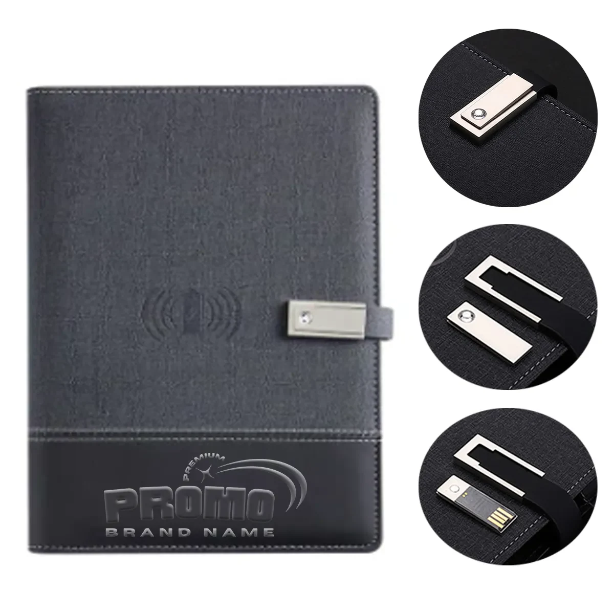 8000mAh Wireless Mobile Power Loose-Leaf Discbound Notebook 1