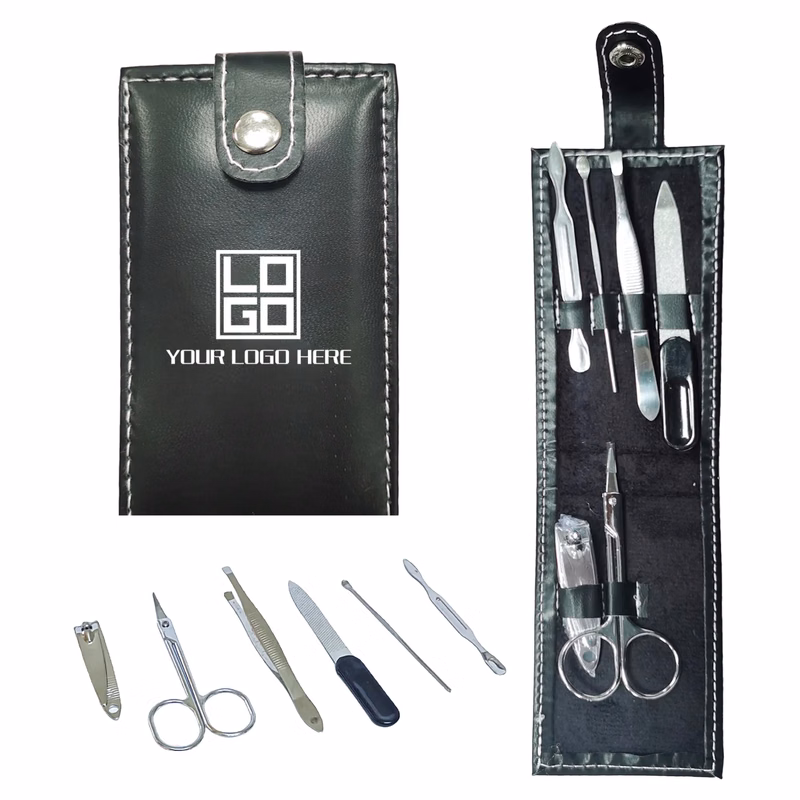 6 PCS Nail Clipper Set Folding Bag Style Beauty  File To