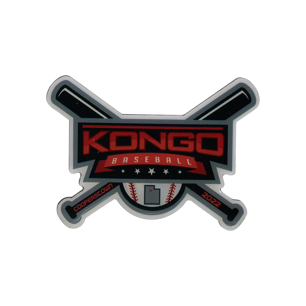 2" Lapel Pin - Offset Printed 1