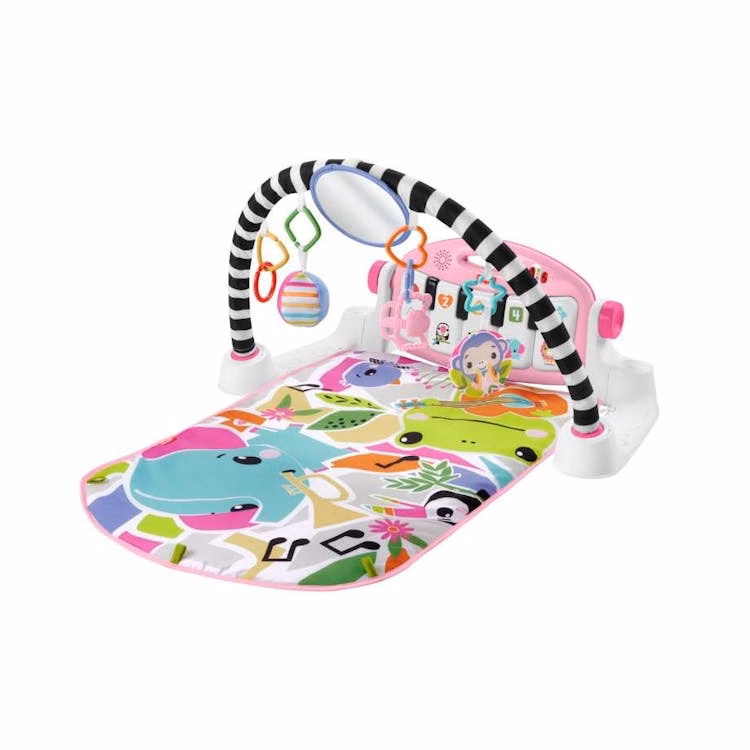 Fisher-Price Glow and Grow Kick & Play Piano Gym Pink
