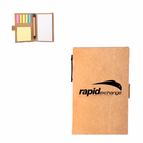 Eco Handy Notebook With Sticky Notes And Flags