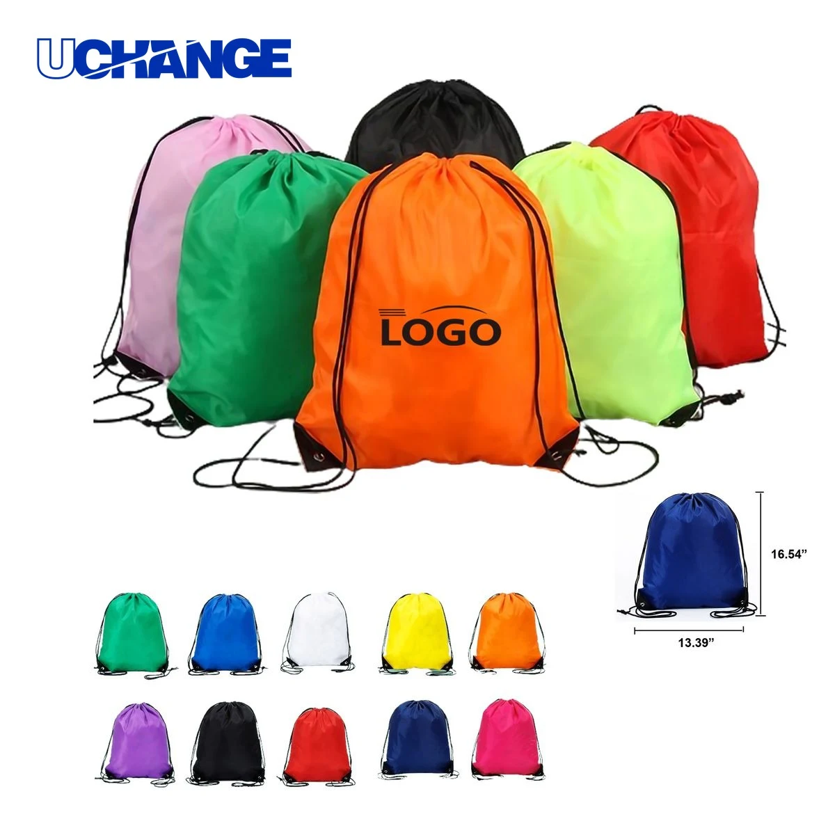 Classic Cinch-Up Drawstring Backpack 1