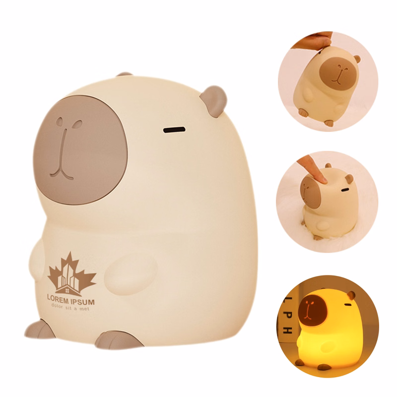 Capybara Silicone Tap Control Night Light
