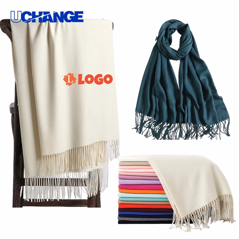 Pashmina Wrap Shawl Scarf with Fringes