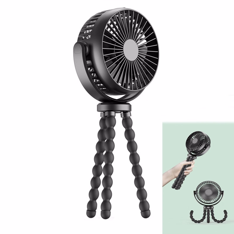 Stroller Fan With Flexible Tripod Clip On