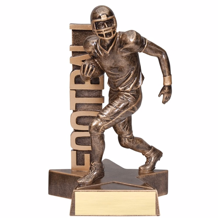 6 1/2" Tall Football Billboard Resin Award