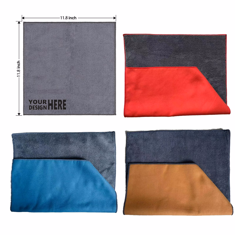 Double-sided Coral Fleece Car Cleaning Towel