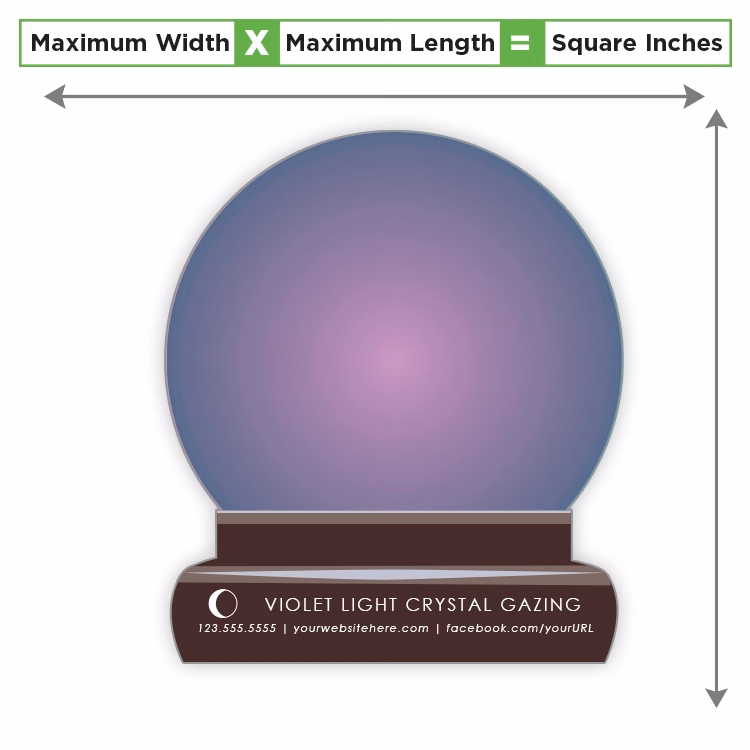 Custom Shape Magnet - 50 to 79.99 Square Inches - 30 Mil.