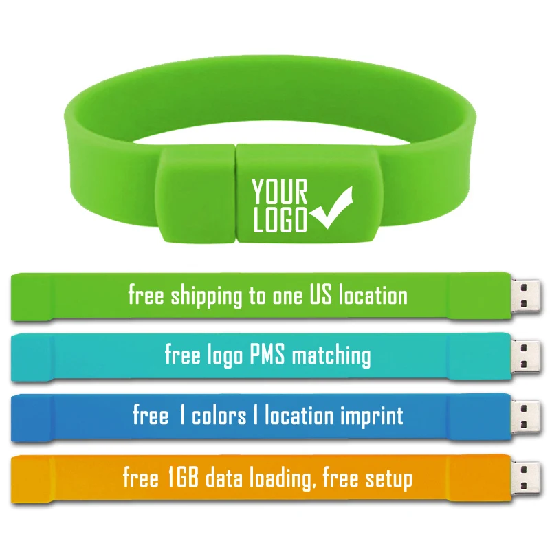 16GB Wristband USB 2.0 Flash Drive. 1