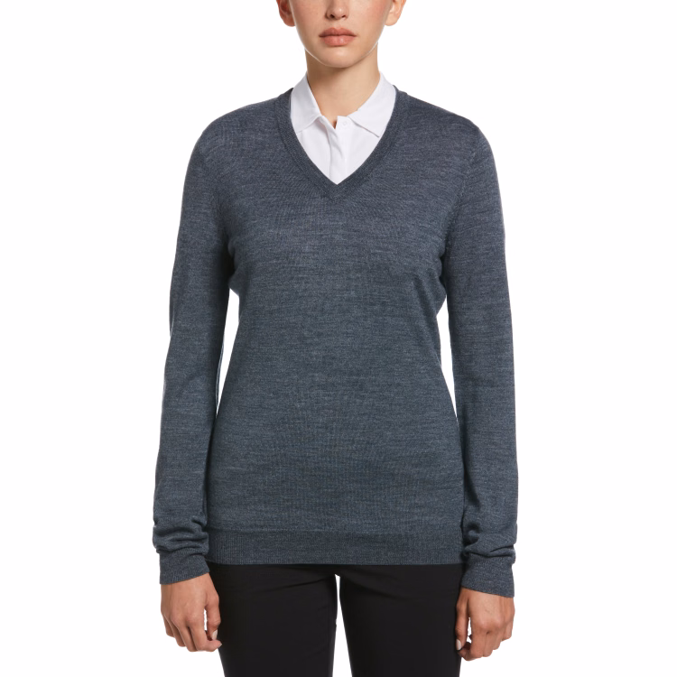 Callaway Ladies Merino Sweater (Ladies V-Neck)