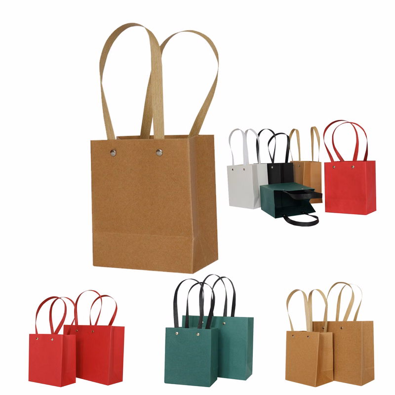 Mini Solid Color Cosmetic Paper Bags