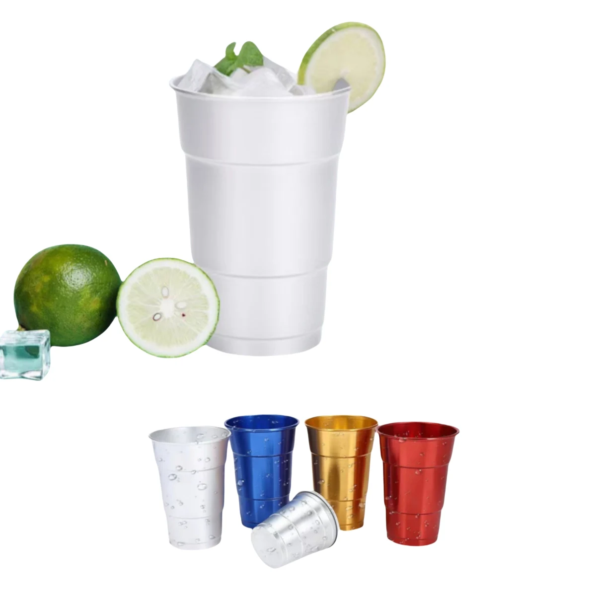 17oz Reusable Aluminum Party Cup 1