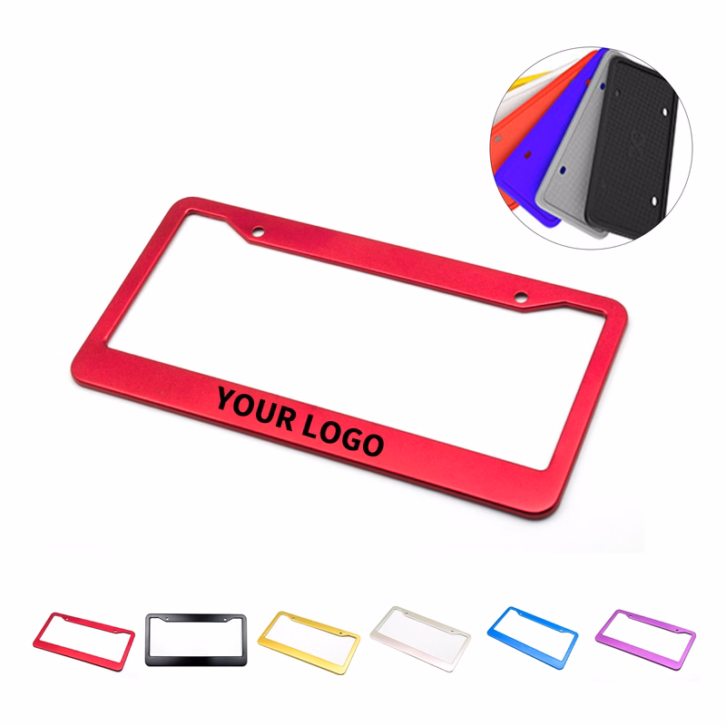 Aluminum License Plate Frame Two Hole 12.2" x 6.29"