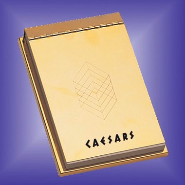 GOLD PLATED BRASS EXECUTIVE MEMO HOLDER