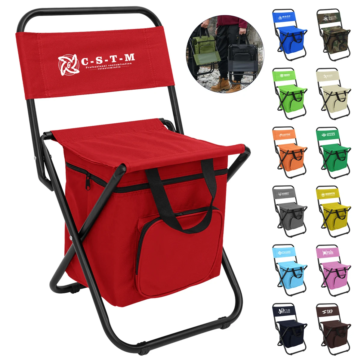 Foldable Outdoor Camping Cooler Chair 1