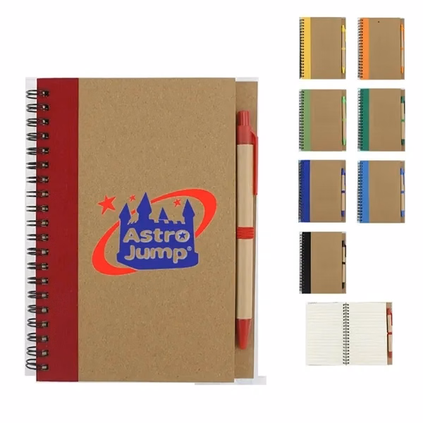 Custom 5.12-Inch Spiral Ruled Journal with Pen — Thick Paper Notebook for Professional Use