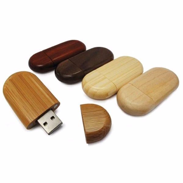 Capsule-Style Wood Casing PCB USB Drive